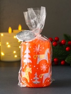 Свеча новогодняя пеньковая «Лошадки», 6×6×8 см - Фото 6