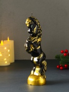 Свеча декоративная «Конь на дыбах», чёрный, 9×6.2×25.5 см - Фото 3