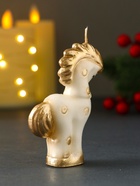 Свеча декоративная «Лошадка», золотой, 6×2.5×8.2 см 10920563