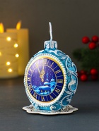 Свеча новогодняя «Куранты», 7.2×5×8.5 см - Фото 4