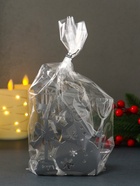 Подсвечник на 1 свечу «Снеговик новогодний», металл, серебряный, 10×7.5×15 см - Фото 7