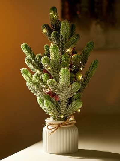 Фигура светодиодная «Морозное утро» 36 см, 20 LED, от батареек AG13×3, свечение тёплое белое