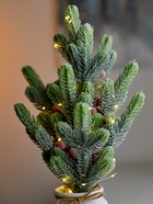 Фигура светодиодная «Морозное утро» 36 см, 20 LED, от батареек AG13×3, свечение тёплое белое - Фото 5