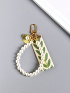 Брелок для ключей на карабине «Жемчужная нить, с ремешком и ракушкой», 12×9×1 см - Фото 1