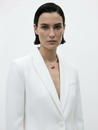 Колье на жемчужной дорожке «Вишня объемная», красный в золоте, 40 см - Фото 2