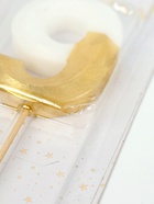 УЦЕНКА Свеча для торта на шпажке «Грань», цифра 9, 5.5 см, бело-золотая 10933067