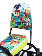 Снегокат «Пиксели», с родительской ручкой, со спинкой, зелёный, ТС6-СЛ/ПК Snow Cat - фото 119049256 Снегокат «Пиксели», с родительской ручкой, со спинкой, зелёный, ТС6-СЛ/ПК Snow Cat - фото 119049256