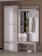 Прихожая «Дуэт», 1500×380×2000 мм, цвет дуб крафт серый/кашемир - Фото 1