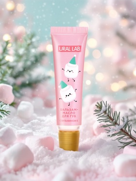 Бальзам-масло для губ, аромат маршмеллоу, 10 г, URAL LAB (комплект 2 шт)