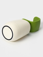 УЦЕНКА Дозатор для жидкого мыла 19×8×8 см, цвет белый/зелёный - Фото 4