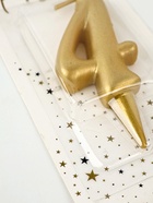 УЦЕНКА Свеча для торта цифра «Золотая», 5.5 см, цифра 4 - Фото 7