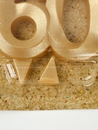 УЦЕНКА Свеча в торт юбилейная «Грань», цифра 60, золотой металлик, 6.5 см - фото 14931138