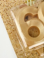 УЦЕНКА Свеча в торт юбилейная «Грань», цифра 60, золотой металлик, 6.5 см - фото 14931139