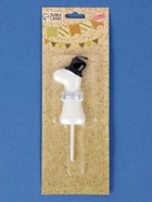 УЦЕНКА Свеча для торта «Джентельмен», цифра 1, белая 10933258