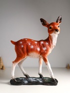 Фигура полистоун «Оленёнок», с глиттером, 53×40 см, коричневый - Фото 1