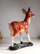 Фигура полистоун «Оленёнок», с глиттером, 53×40 см, коричневый - Фото 2