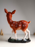 Фигура полистоун «Оленёнок», с глиттером, 53×40 см, коричневый - Фото 3