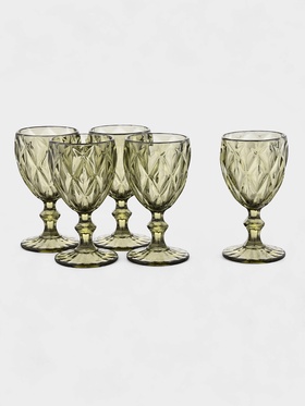 {{photo.Alt || photo.Description || 'УЦЕНКА Набор бокалов 5 шт. «Круиз» 250 мл, 8×15.3 см, зелёная'}}