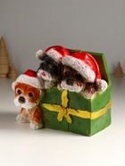 Фигура полистоун «Щенки в шкатулке», 16.5×23×18 см - Фото 4