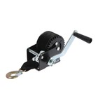 Лебедка ручная барабанная тяговая ТУНДРА, 800 кг, трос-ремень 6 метров - Фото 5