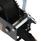 Лебедка ручная барабанная тяговая ТУНДРА, 800 кг, трос-ремень 6 метров - Фото 7