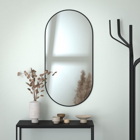 Зеркало интерьерное настенное EVOFORM, с чёрной окантовкой, 60×120 см