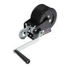 Лебедка ручная барабанная тяговая ТУНДРА, 1400 кг, трос-ремень 10 метров - Фото 5