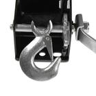 Лебедка ручная барабанная тяговая ТУНДРА, 1400 кг, трос-ремень 10 метров - Фото 7