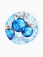 Набор бумажной посуды «Счастья в Новом году», 12 персон - фото 61947062