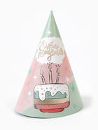 Колпак праздничный бумажный «С Днём рождения», торт (10 шт) - фото 809243919