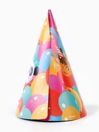 Колпак праздничный бумажный «С Днём рождения, весёлые зверята», желтый (10 шт) - фото 809243968