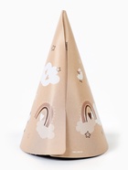 Колпак праздничный бумажный «С Днём рождения», бежевый (10 шт) - фото 809244016