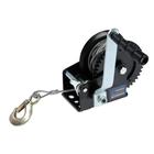 Лебедка ручная барабанная тяговая ТУНДРА, 1000 кг, металлический трос 10 метров - Фото 5