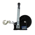 Лебедка ручная барабанная тяговая ТУНДРА, 1000 кг, металлический трос 10 метров - Фото 7