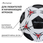 Мяч футбольный ONLYTOP, PVC, машинная сшивка, 32 панели, р. 5 - фото 8249923