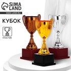 Кубок 045, наградная фигура, бронза, подставка пластик, 20×10.6×8 см - Фото 1