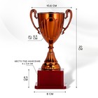 Кубок 045, наградная фигура, бронза, подставка пластик, 20×10.6×8 см - Фото 2