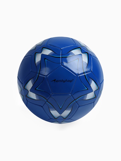 Футбольный мяч ONLYTOP, машинная сшивка, 32 панели, р. 5, PVC, МИКС