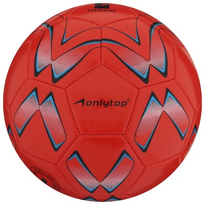 Футбольный мяч ONLYTOP, машинная сшивка, 32 панели, р. 5, PVC, МИКС