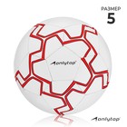 Мяч футбольный ONLYTOP, PVC, машинная сшивка, 32 панели, р. 5 - фото 108294686