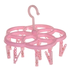 Сушилка для белья подвесная, 15 прищепок, цвет МИКС - Фото 1