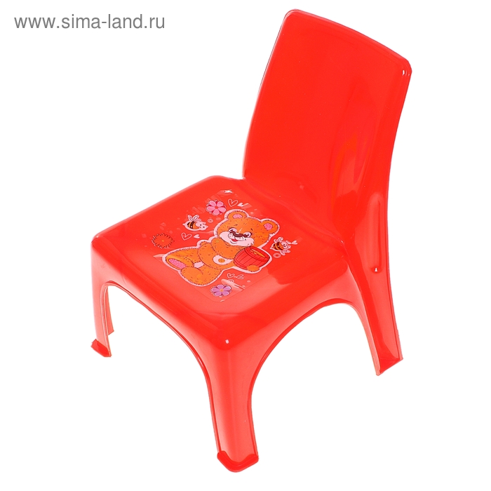 Детский стульчик «Мишутка», высота до сиденья 16 см, цвета МИКС - Фото 1