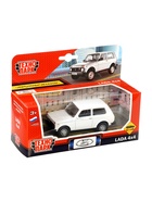 Машина металлическая «LADA 4×4», инерция, 10 см, белый - Фото 4