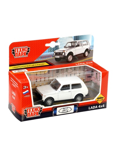 Машина металлическая «LADA 4×4», инерция, 10 см, белый