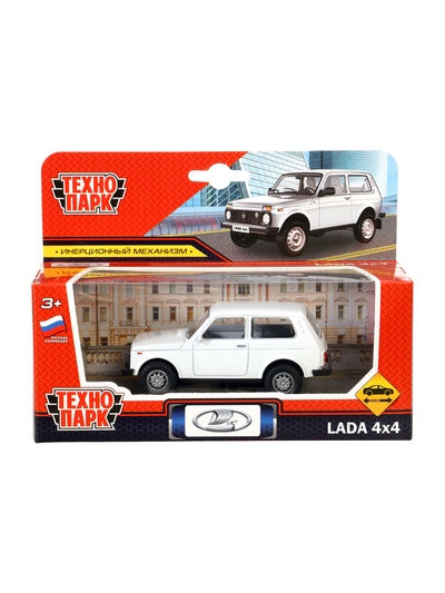 Машина металлическая «LADA 4×4», инерция, 10 см, белый