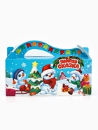 Коробка новогодняя подарочная складная «Снеговички», 23×10×10 см 10870417