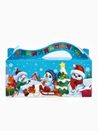 Коробка новогодняя подарочная складная «Снеговички», 23×10×10 см 10870417