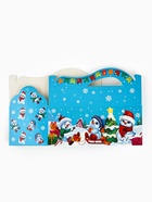 Коробка новогодняя подарочная складная «Снеговички», 23×10×10 см 10870417