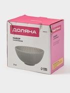 УЦЕНКА Набор салатников 2 шт. «Коралл» 16.1×16.1×7.9 см, цвет бежевый - Фото 11