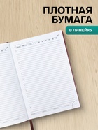 Ежедневник недатированный А5, 160 листов, «Небраска», бордовый - Фото 3